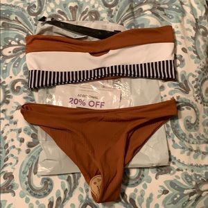 Shein strapless bathing suite